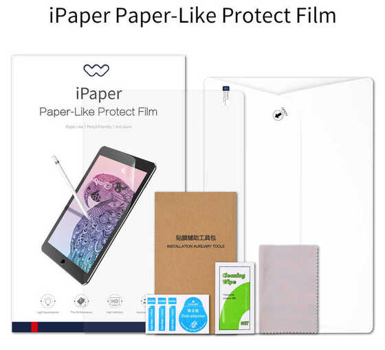 Apple iPad Mini 4 Wiwu Ekran Koruyucu Kağıt Hissi iPaper-Like Ekran Filmi