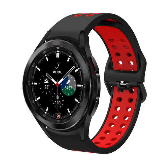 Galaxy Watch 4 40mm KRD-02 Suya Dayanıklı Delikli Renkli Silikon Kordon