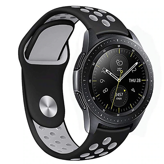 Huawei Watch GT 3 42mm KRD-02 Suya Dayanıklı Delikli Renkli Silikon Kordon